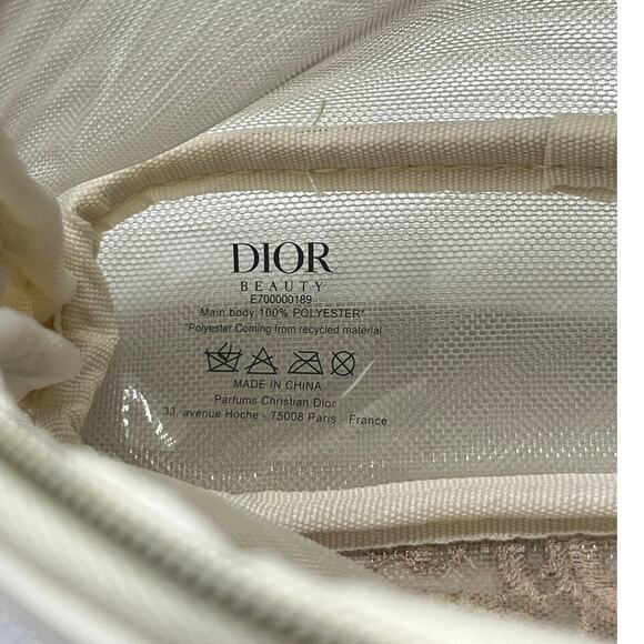 Dior Mesh Embroidered Butterflies and Dragonflies Limited Edition Beauty Pouch - Picture 12 of 13